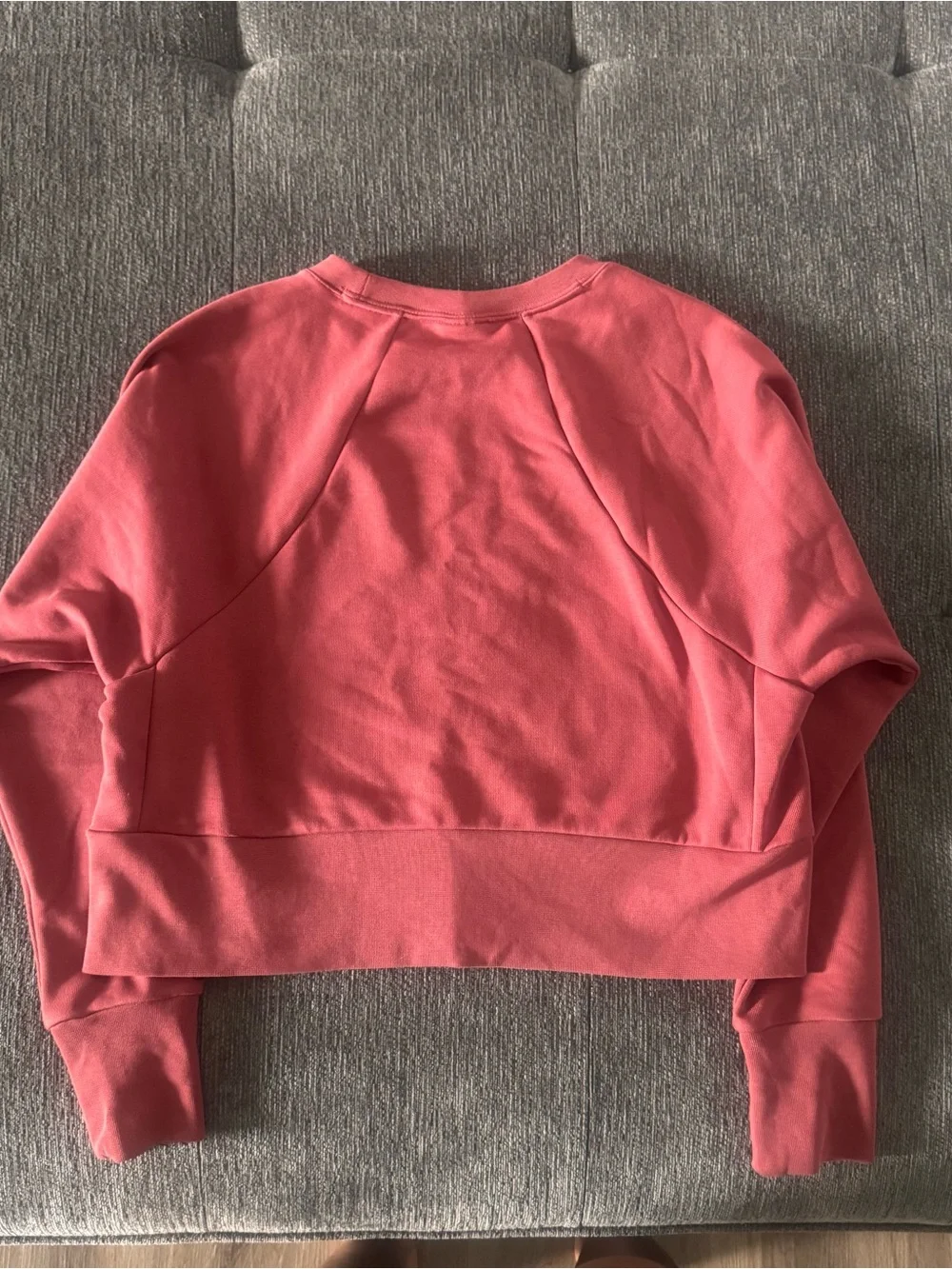 Nike Women’s Coral-Pink Cropped Sweatshirt